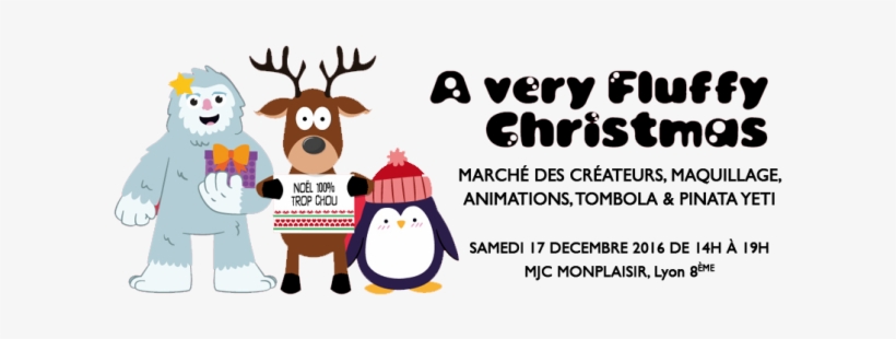 Fluffy Christmas Banniere Png 620×270 - Monplaisir, transparent png download