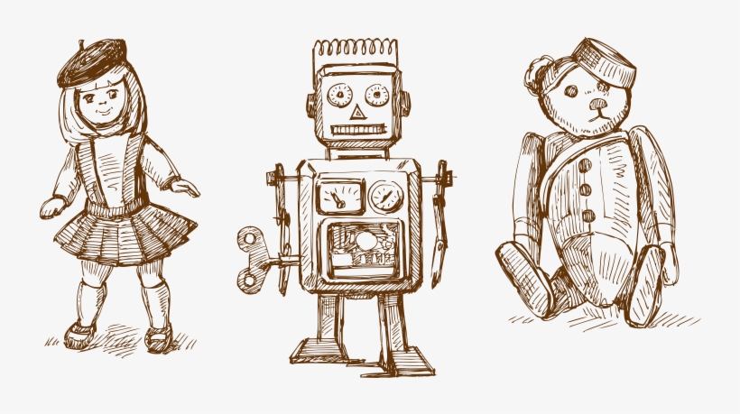 Vintage Toys Illustration Free Vector And Png The - Vintage Toys Png, transparent png download