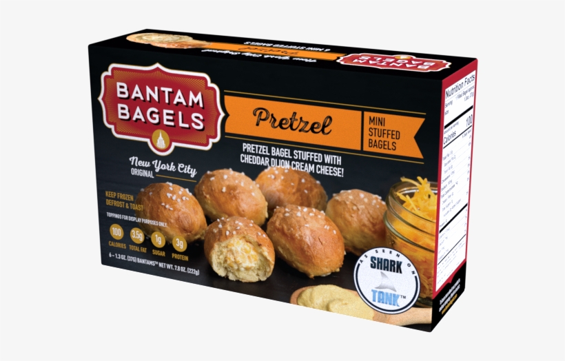 Pretzel - Bantam Bagels Bagels, Stuffed, French Toast, Mini -, transparent png download