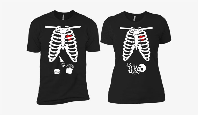 Daddy / Mommy Halloween Set - Halloween Skeleton Baby Funny T-shirt Gift, transparent png download