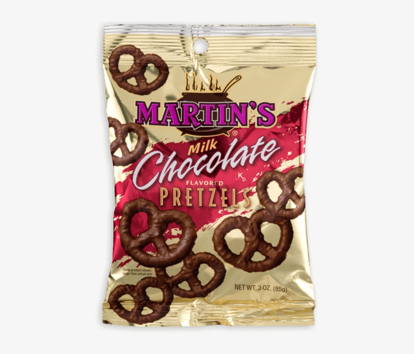 Martin's Milk Chocolate Pretzels - Martin S Chocolate 3oz Covered Pretzels, transparent png download