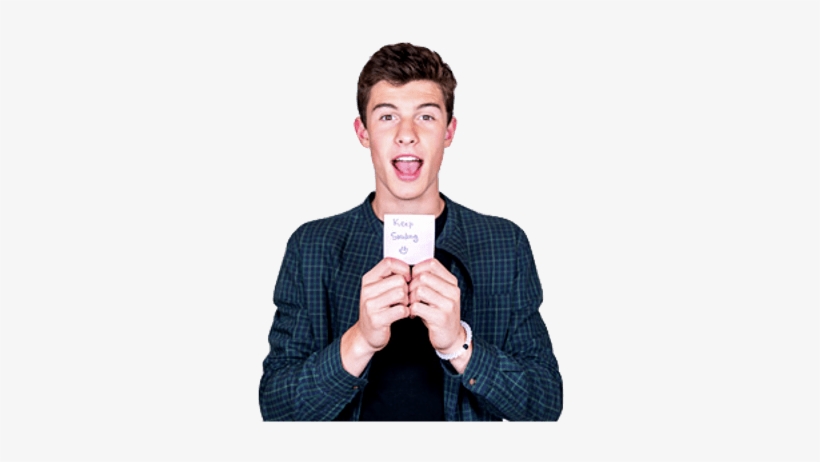 Shawn Mendes Message - Shawn Mendes Holding Note, transparent png download