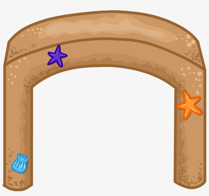 Sand Castle Arch - Club Penguin Sand Castle, transparent png download