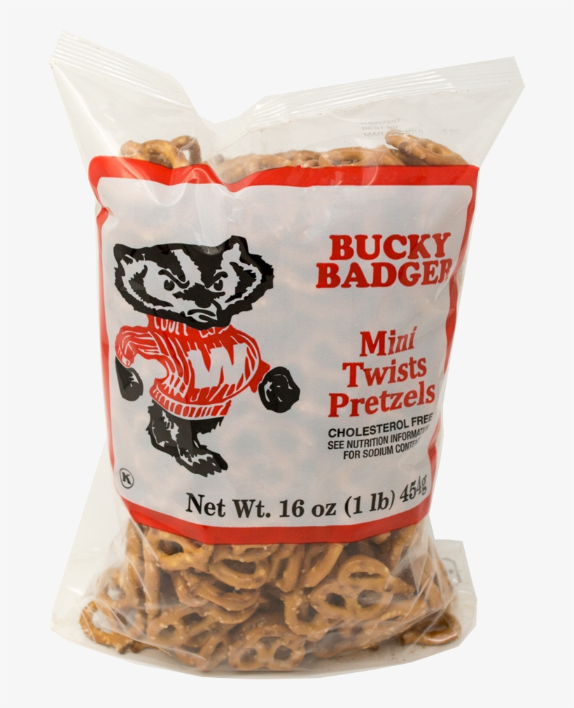 Bucky Badger Mini Pretzel Twists, transparent png download