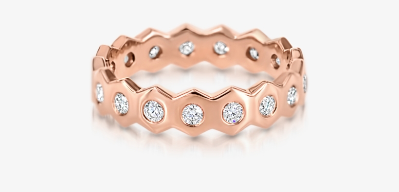 Honeycomb Ring With Diamonds - Bracelet, transparent png download