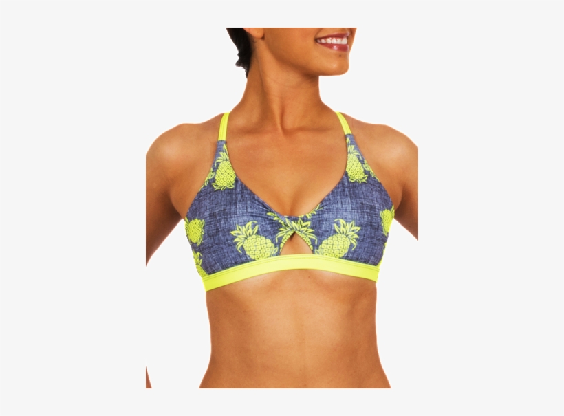 Pineapple Express Bikini Twist Top - Bikini, transparent png download