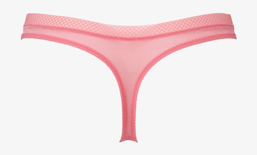 Glossies Thong Salmon Rose Rear Shot - Gossard Glossies Thong 6276 Women's, transparent png download