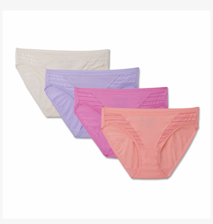 Women's Coolblend Bikini, 4 Pack - Fruit Of The Loom Women's Coolblend Bikini, transparent png download