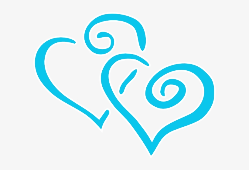 Clip Royalty Free Library Intertwined Teal Clip Art - Clipart Gold Heart, transparent png download