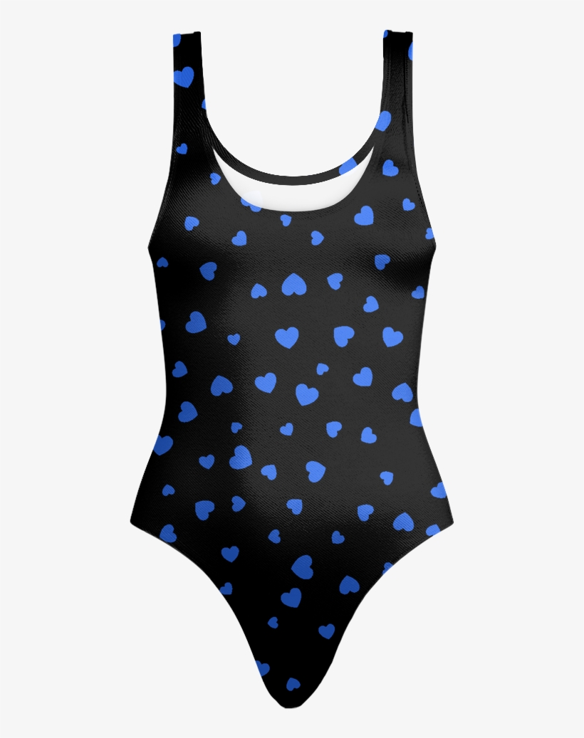 Blue Hearts Swimsuit - Swimsuit, transparent png download