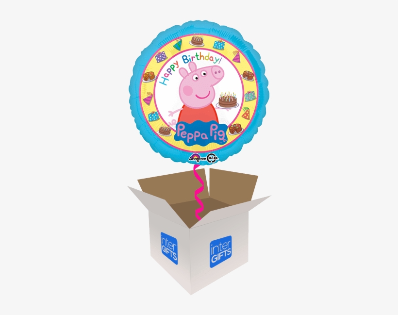 Happy Birthday Peppa Pig - 18 Peppa Pig Happy Birthday Balloon, transparent png download
