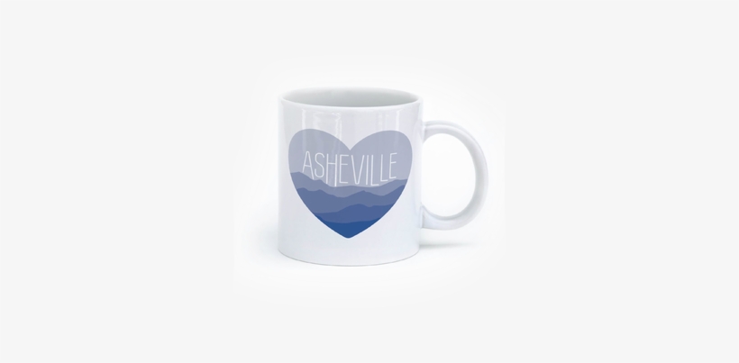 Avl Blue Heart Mug[mug 093 Ea] - Coffee Cup, transparent png download