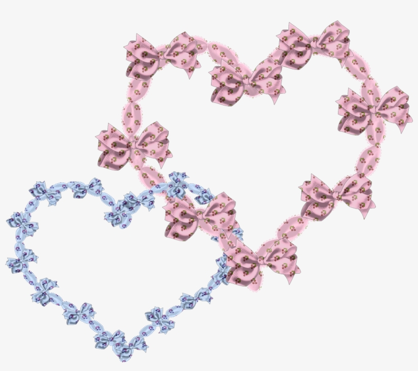 Pink And Blue Hearts Png, transparent png download