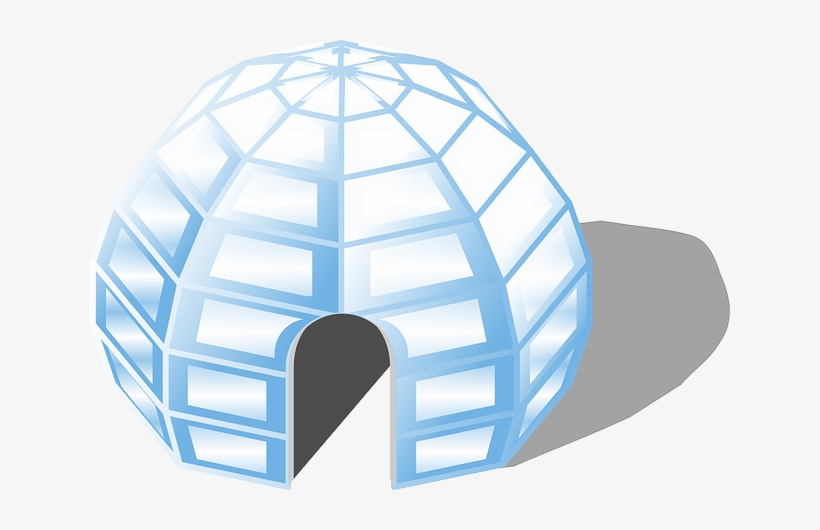 Igloo, Ice, House, Cold, Inuit, Eskimo, Living, Home - Net Of An Igloo, transparent png download