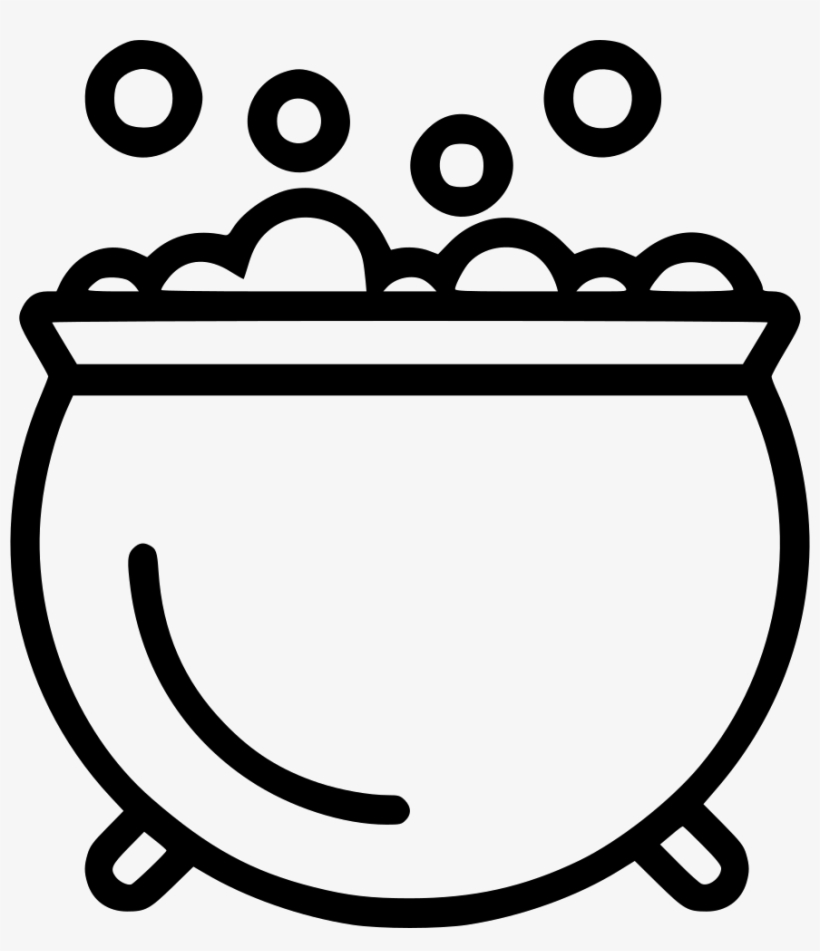 Png File Svg Cauldron Black And White Transparent PNG 882x980