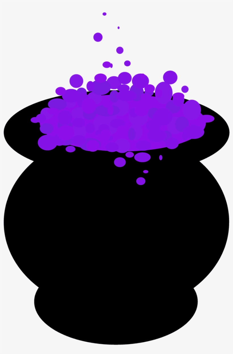 Witches Cauldron Clipart - Purple Cauldron Transparent PNG - 900x1306 -  Free Download on NicePNG, image size:820x1244