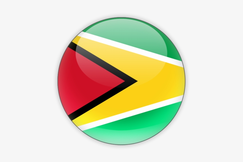 Illustration Of Flag Of Guyana - Guyana Flag Round Png, transparent png download