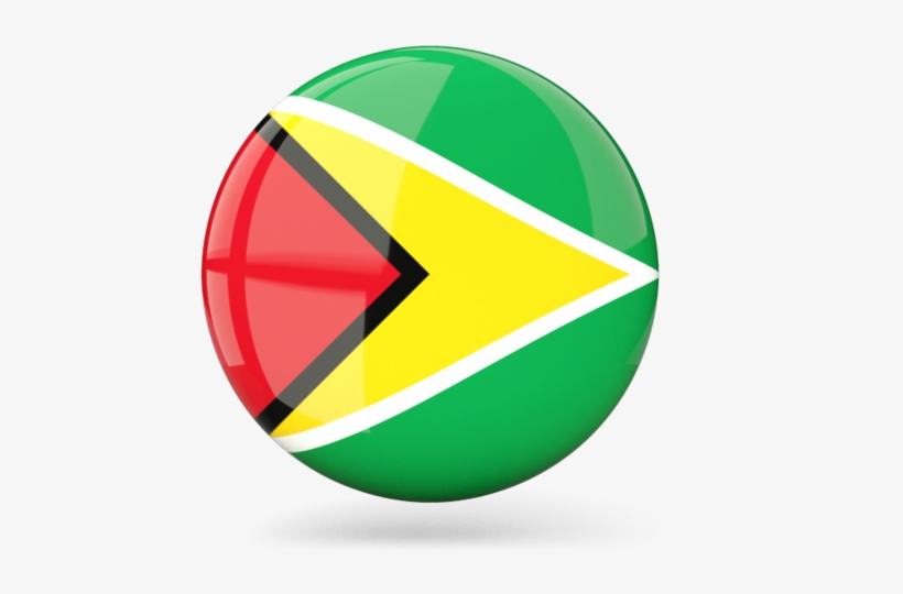 Illustration Of Flag Of Guyana - Guyana Flag Round Png, transparent png download