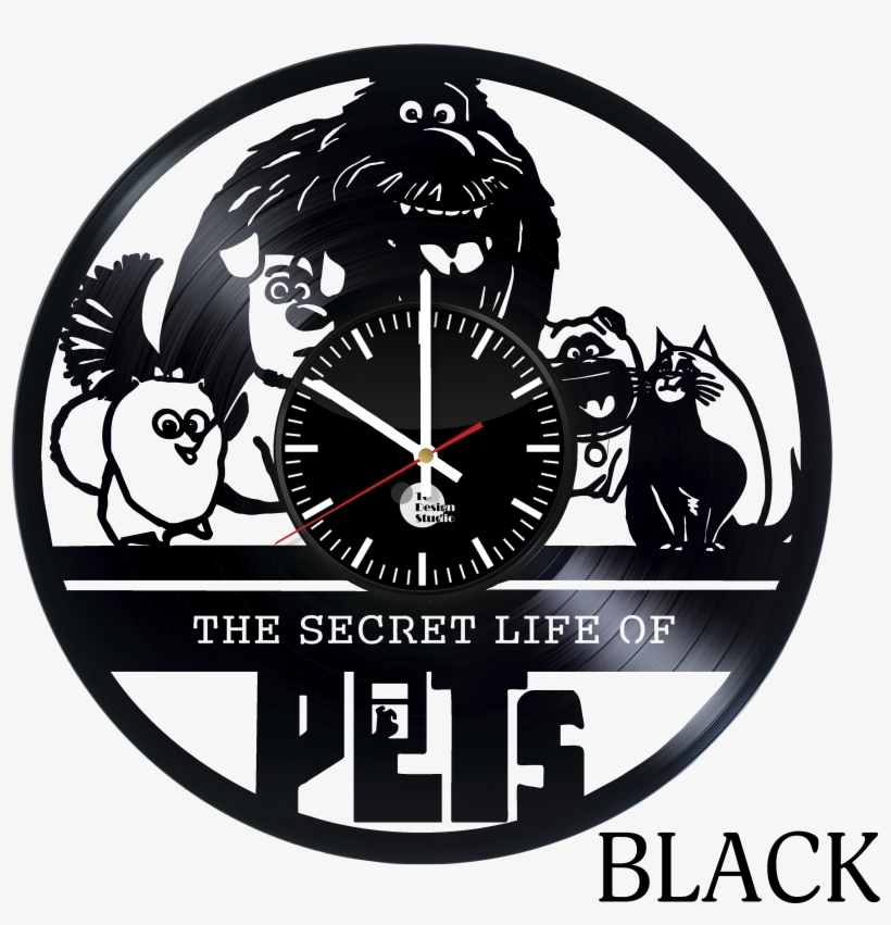 Vinyl Record Wall Clock - Get Unique Living Room Wall, transparent png download