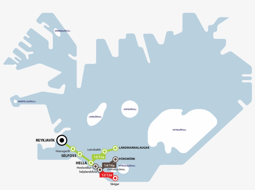 South Coast Passport - Iceland Map, transparent png download