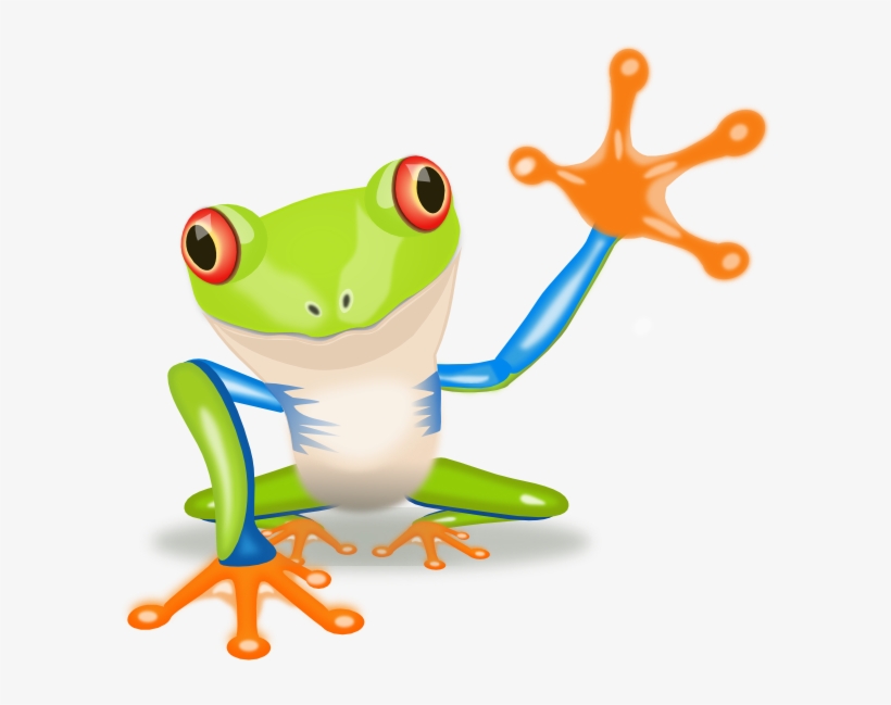 How To Set Use Waving Frog Clipart, transparent png download