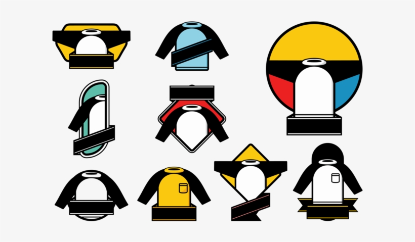 Raglan Banner Template Vectors, transparent png download