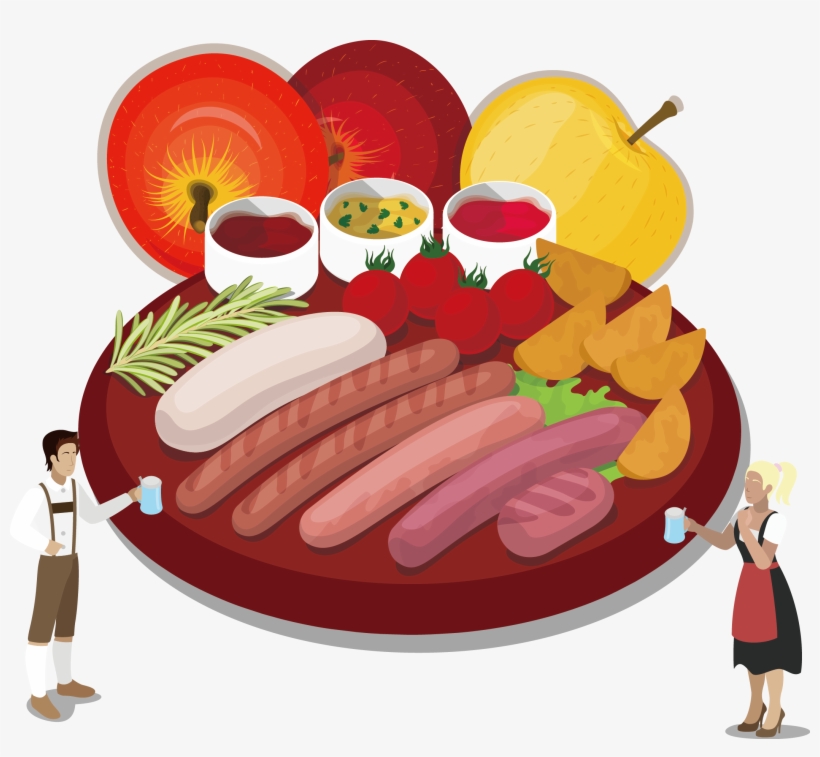 Oktoberfest Clipart Food Germany - Sausage, transparent png download