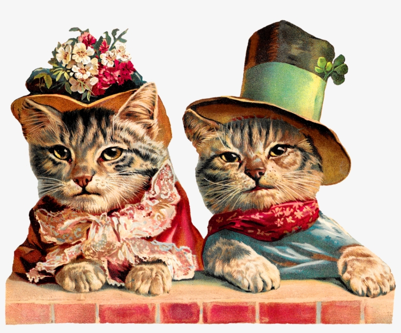 Victorian Cats Image Download - Vivtorian Png, transparent png download