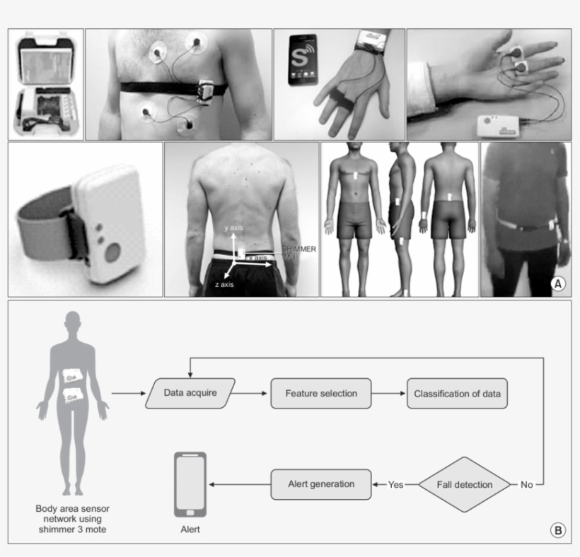 Using Shimmer For Fall Detection - Architecture, transparent png download