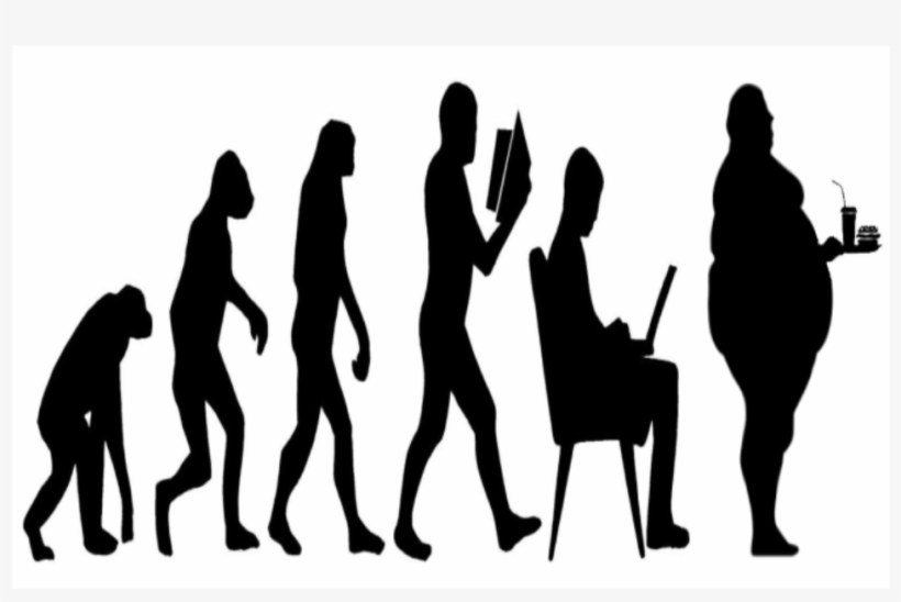 March Of Progress Parody - Heredity And Evolution Ppt, transparent png download