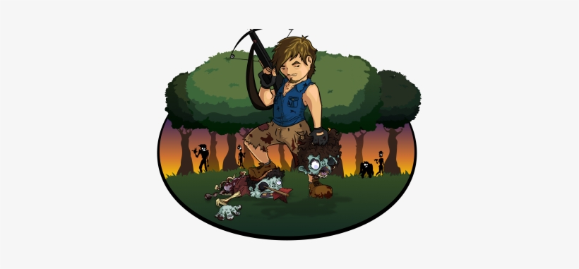 Daryl - Crossbow, transparent png download