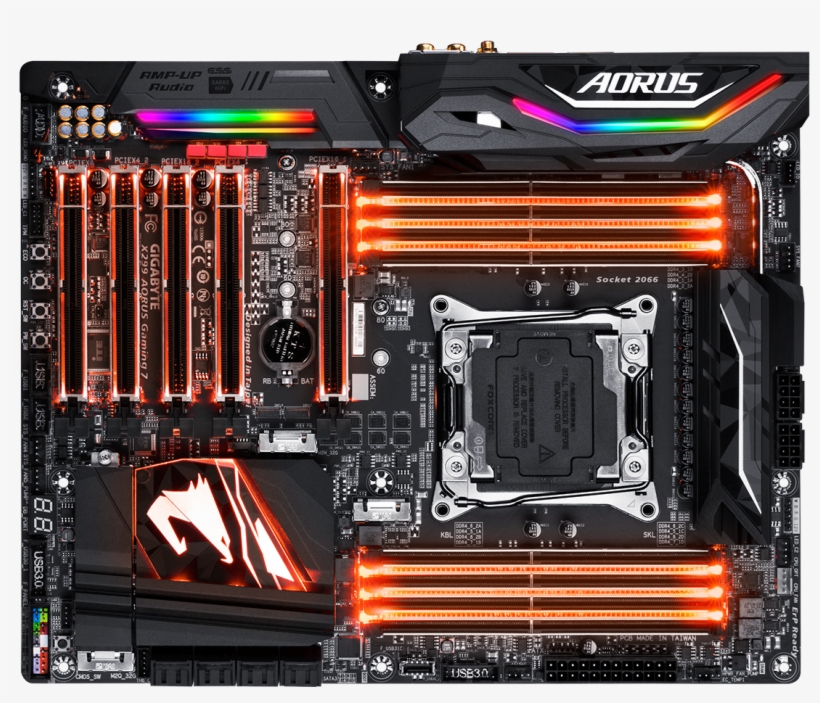 Picture Of Gigabyte Aorus X299 Aorus Gaming Wifi Series - X299 Aorus Gaming 7, transparent png download