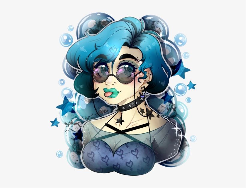 Punk Sailor Mercury Was A Nice Little Experiment - Sailor Mercury Fanart, transparent png download