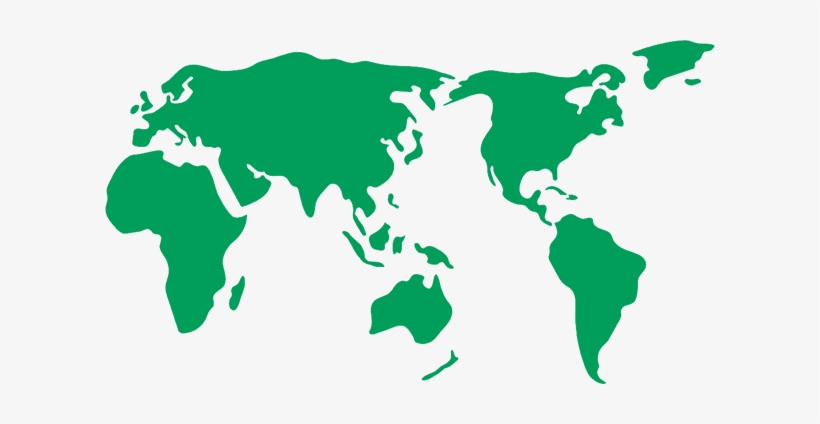 International Sites - World Map Green Transparent, transparent png download
