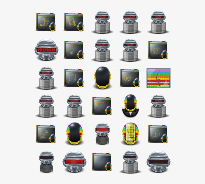 Search - Daft Punk Icons, transparent png download