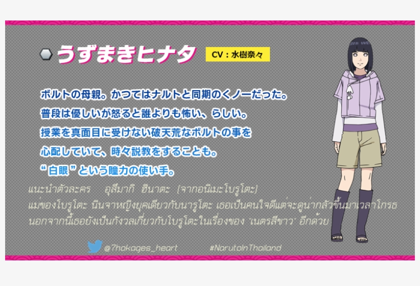 ข้อมูลของ ฮินาตะ ที่รวบรวมมา ขอฝากฮินาตะไว้ด้วยนะคะ - Cartoon, transparent png download