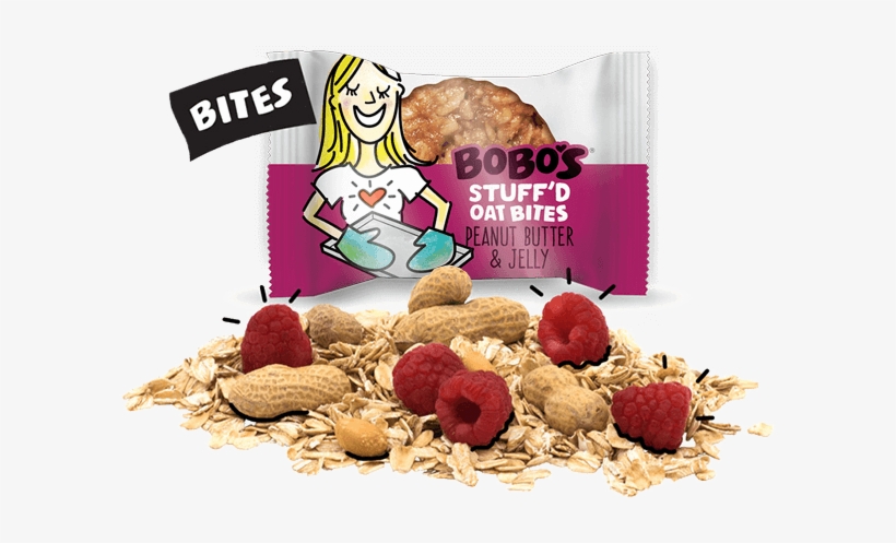 Peanut Butter & Jelly Stuff'd Oat Bites - Bobo's Oat Bars All Natural, Gluten Free Peanut Butter, transparent png download