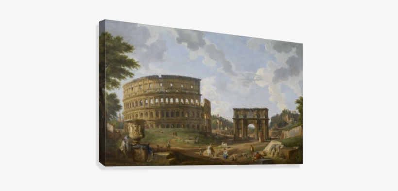 The Colosseum Canvas Print - Famous Landmarks Of Ancient Rome: The History [book], transparent png download