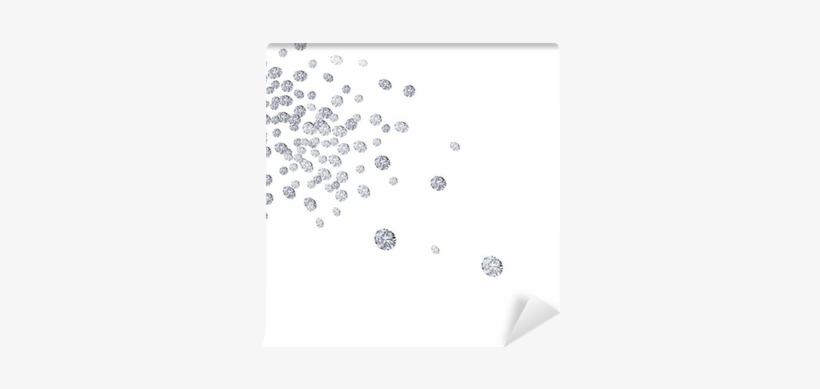Falling Diamonds On White Background Wall Mural • Pixers® - Diamantes Con Fondo Blanco, transparent png download
