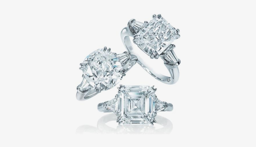 Falling Diamonds Png - Harry Winston Engagement Rings, transparent png download