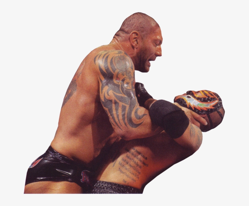Share This Image - Batista And Rey Mysterio Png, transparent png download