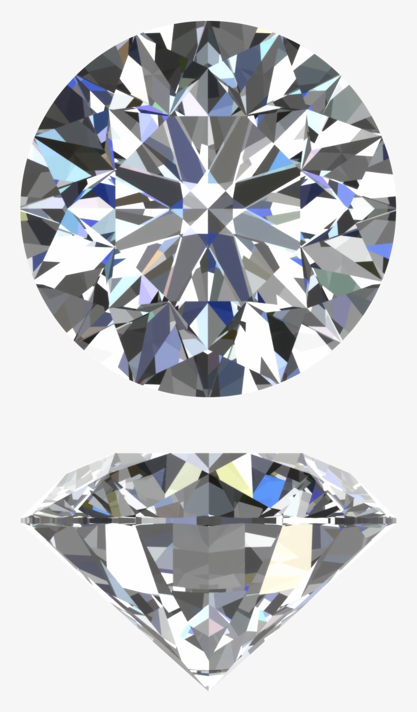 Diamond - 6 Ct 10k White Gold Engagement Ring Jewelry Round Pear, transparent png download