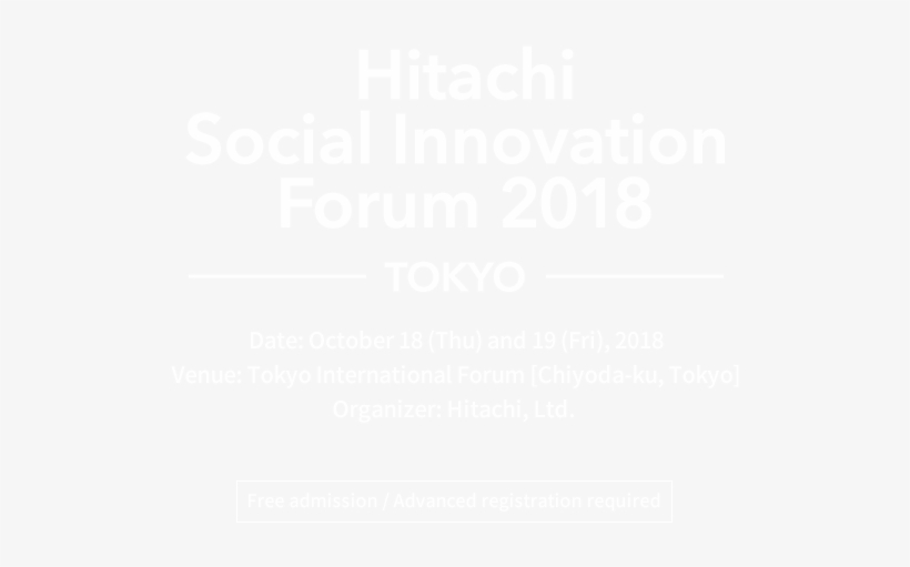 Hitachi Social Innovation Forum 2018 Tokyo - Right And Wrong Decision, transparent png download