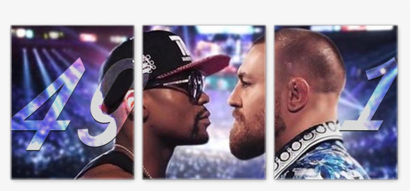Mayweather Vs Mcgregor 49-1 Wall Canvas - Military Officer, transparent png download
