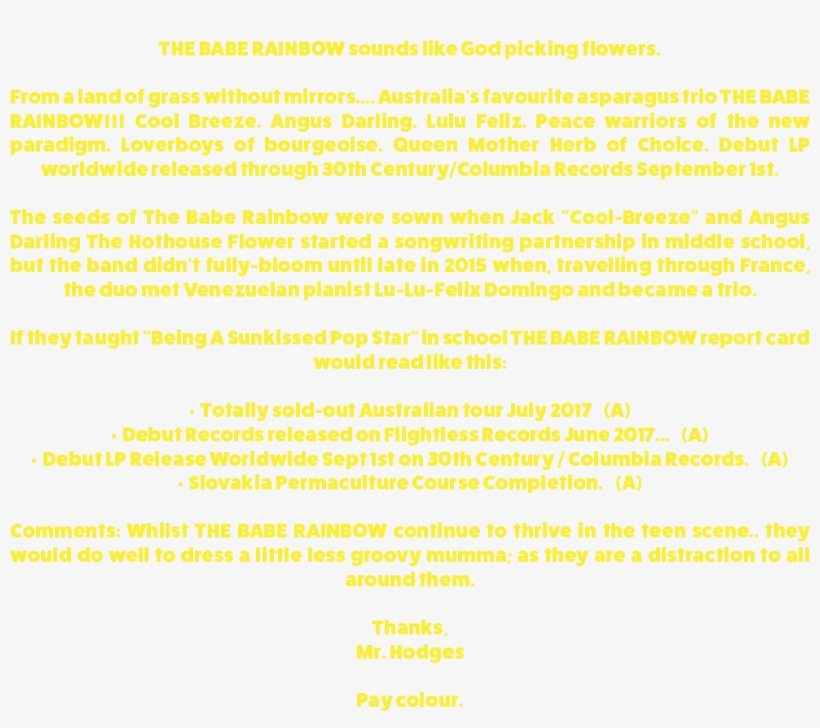 4 Bio The Babe Rainbow, transparent png download