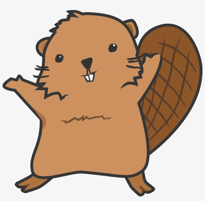 Beaver Png - Beaver Standing Up Cartoon, transparent png download