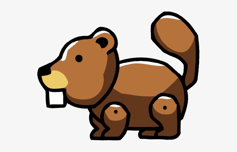 Beaver Png - De Animales De Scribblenauts, transparent png download