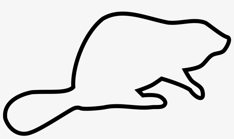 This Free Icons Png Design Of Beaver Outline Silhouette, transparent png download
