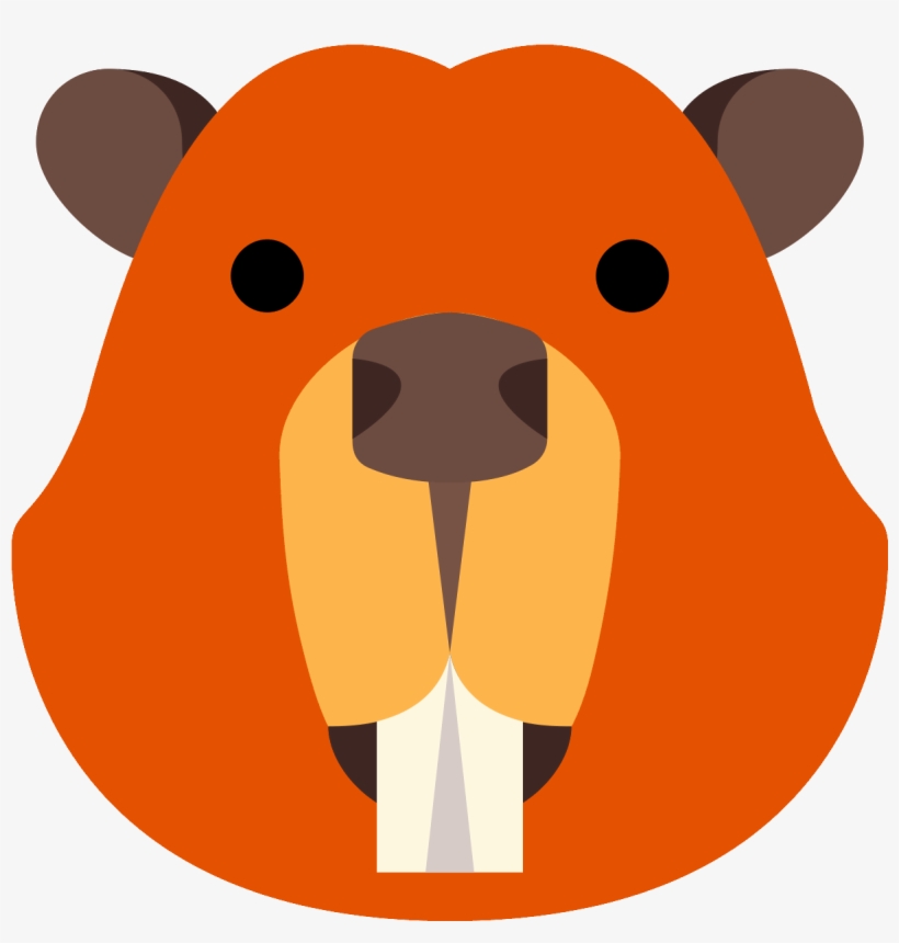 Beaver Clipart Nose - Beaver Icon, transparent png download