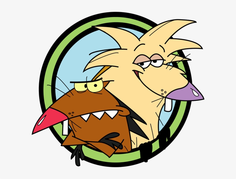 Jpg Black And White Image Beavers Circle Logo With - 2 Angry Beavers, transparent png download